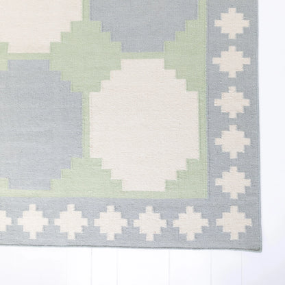 Geometric Flatweave Dhurrie Rug (ready to ship)